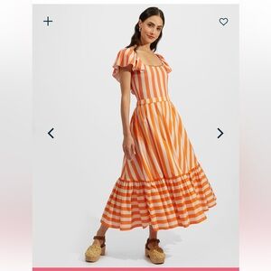 NWT La DoubleJ Sunset Skirt Medium, Riviera in Summer Popeline